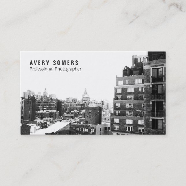 Fotograf lägger till foto-fotofotografi visitkort (Framsida)