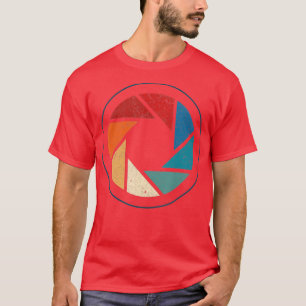 Fotograf Lens fotofotografer Retro Camera Photo T Shirt