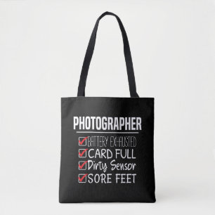Fotograf Life - Funny checklista för fotografi Tygkasse