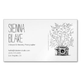 Fotograf logotyp fotograf magnetiska visitkort