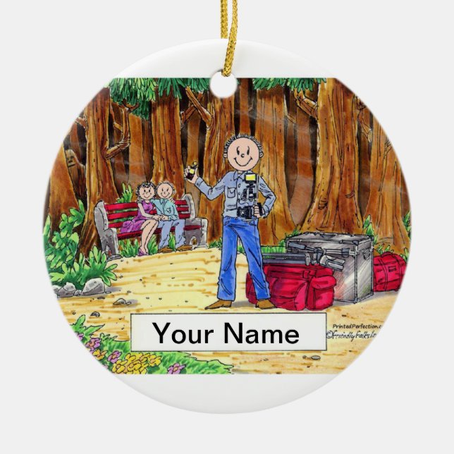 Fotograf - Male Julgransprydnad Keramik (Framsidan)