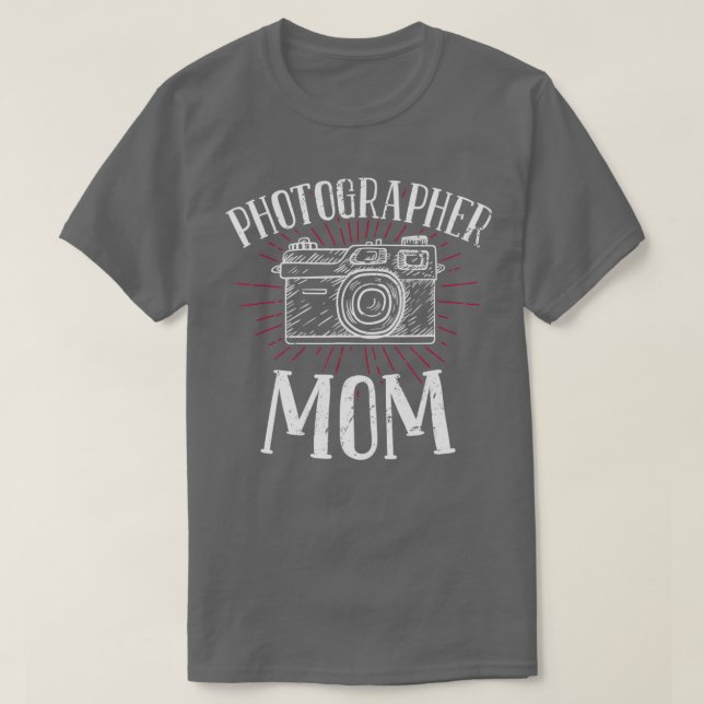 Fotograf Mamma - Fotografikamera T Shirt (Design framsida)