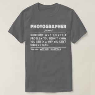 Fotograf Noun-Coola Fotografi Humor-citat T Shirt