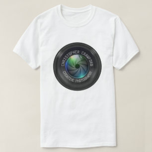Fotograf och fotografiaffärskamera Lens T-shirt