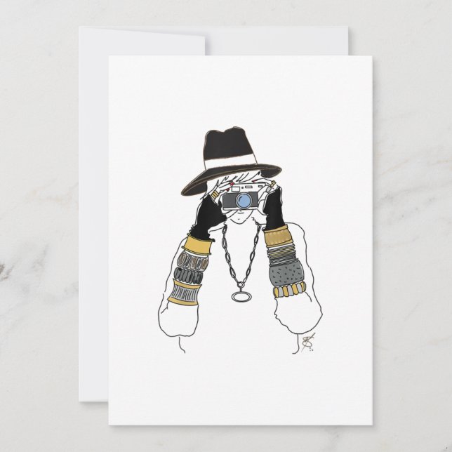 Fotograf och hennes kamera för fotografi av Älskar Meddelande (Framsida)