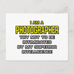 Fotograf...överlägsen intelligens vykort
