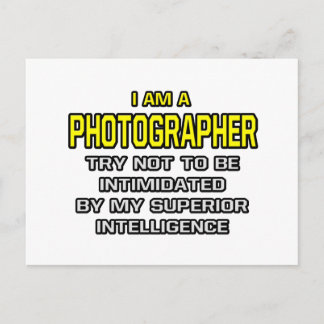 Fotograf...överlägsen intelligens vykort