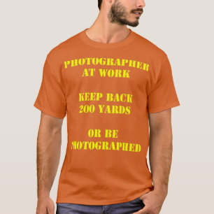 Fotograf på arbetsplatsen (2) t shirt