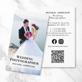 Fotograf QR-kod Foto Social Media Visitkort