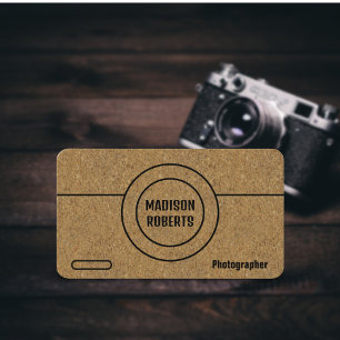 Fotograf QR-professionell för brunkol Visitkort
