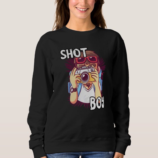 Fotograf Shot Boy Photo Camera Lens-foto T Shirt (Framsida)