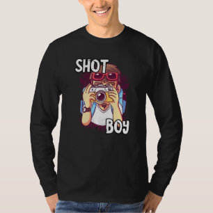 Fotograf Shot Boy Photo Camera Lens-foto T Shirt