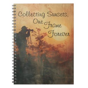 Fotograf Solnedgång Journal Anteckningsbok