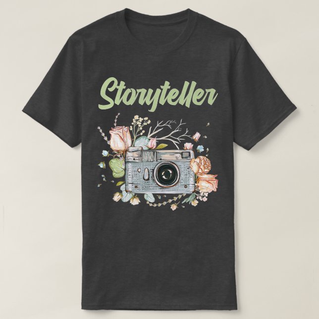 Fotograf Storyteller, fotografi av dagkameran T Shirt (Design framsida)