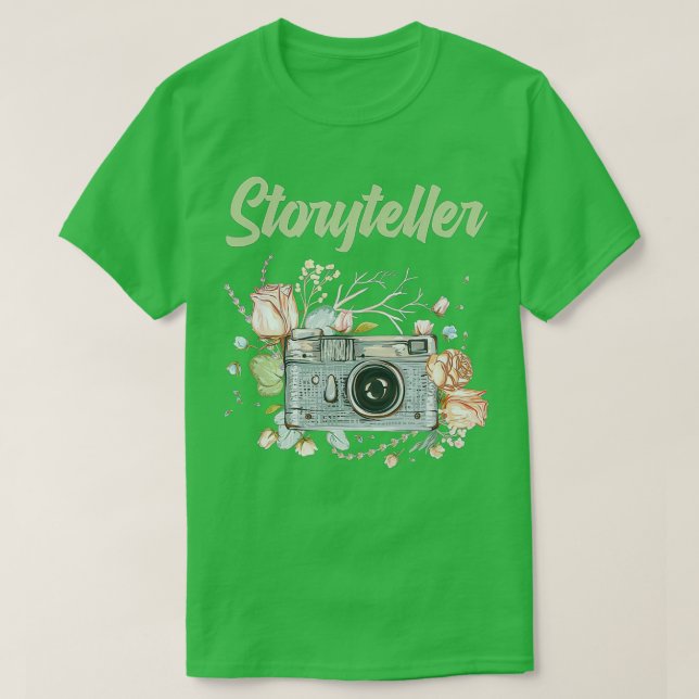 Fotograf Storyteller, fotografi av dagkameran T Shirt (Design framsida)