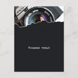 Fotograf Studio-vykort för säljfrämjande Tack Vykort