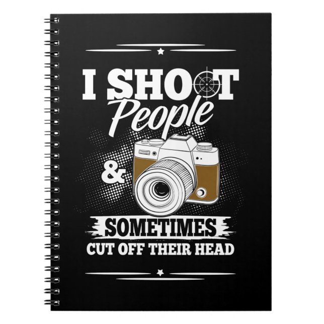 Fotograf tar människor varje dag anteckningsbok (Framsidan)