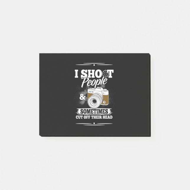 Fotograf tar människor varje dag post-it block (Framsida)