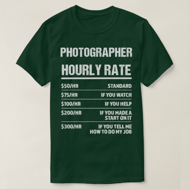 Fotograf Timrate Funny Birthday Gift T Shirt (Design framsida)
