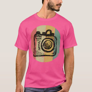 Fotograf Vintage Retro Kamera Fotografi Present T Shirt