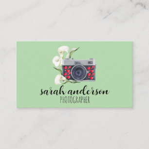 Fotograf Vintage Vattenfärg Kamera