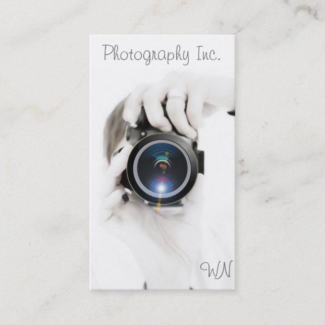 Fotograf Visitkort (Framsida)