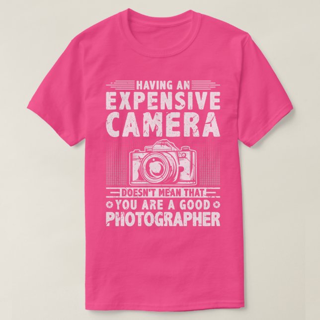 Fotograf Women Manar Photography Camera T Shirt (Design framsida)