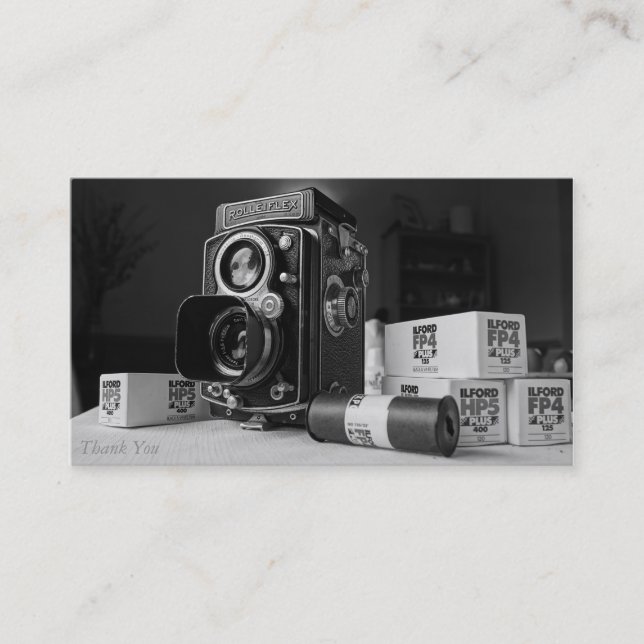 Fotografaffärs-kort Visitkort (Framsida)