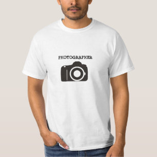 Fotografen med kameran värderar T-tröja Tee