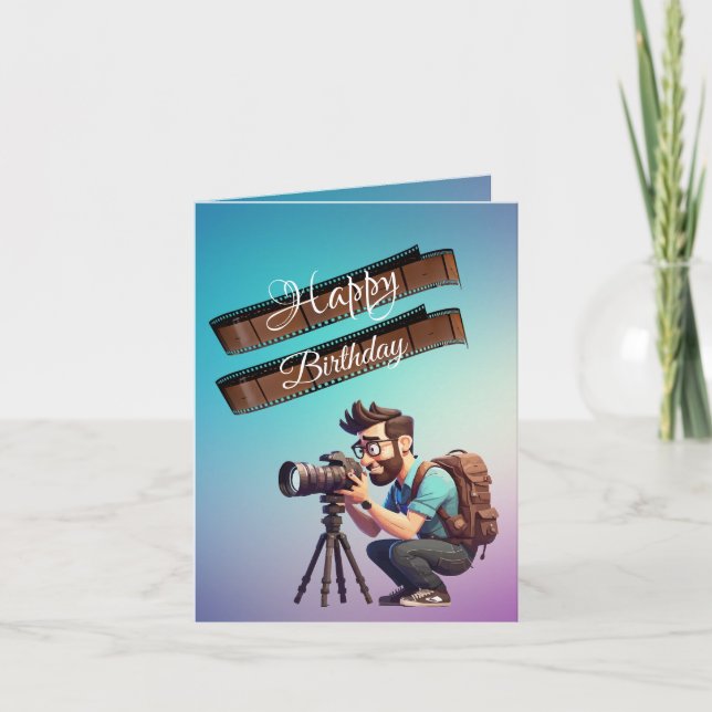 Fotografens födelsedag  kort (Framsida)