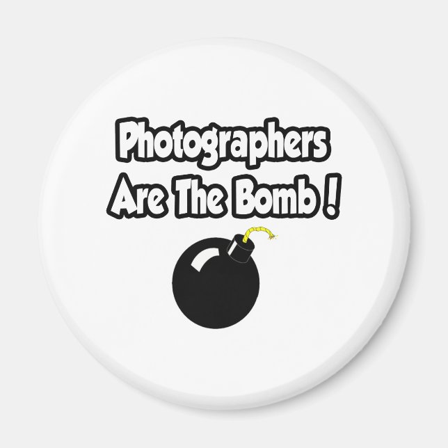 Fotografer är bomben! magnet (Framsidan)