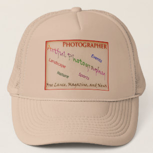 Fotografer med genomskinlig bakgrund truckerkeps