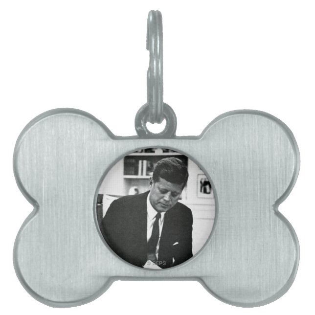 Fotografera av John F. Kennedy 2 ID-bricka Husdjur (Framsidan)