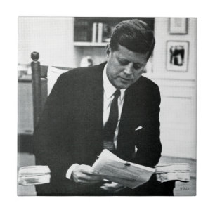 Fotografera av John F. Kennedy 2 Kakelplatta
