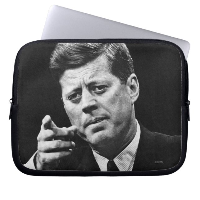 Fotografera av John F. Kennedy 3 Laptop Fodral (Framsidan)