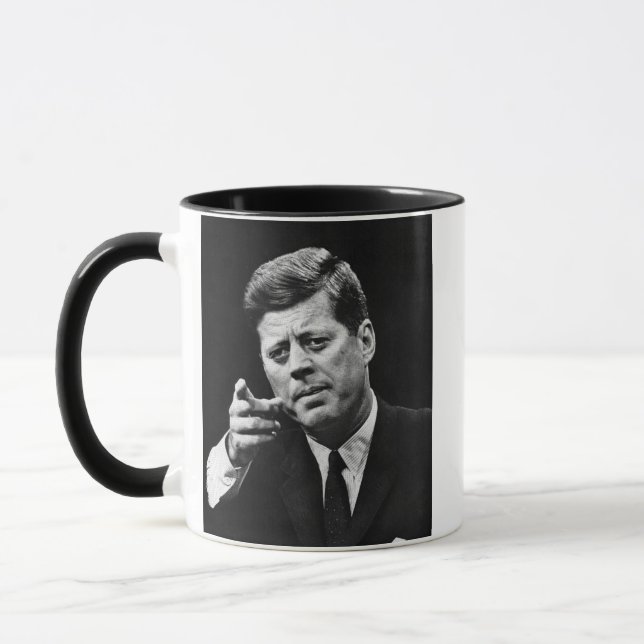 Fotografera av John F. Kennedy 3 Mugg (Vänster)