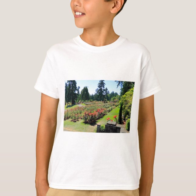 Fotografera av roträdgården, Portland, Oregon T-shirt (Framsida)