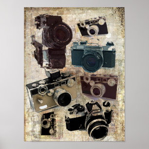 Fotografera fotografi - Vintage Kamera Poster