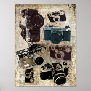 Fotografera fotografi - Vintage Kamera Poster