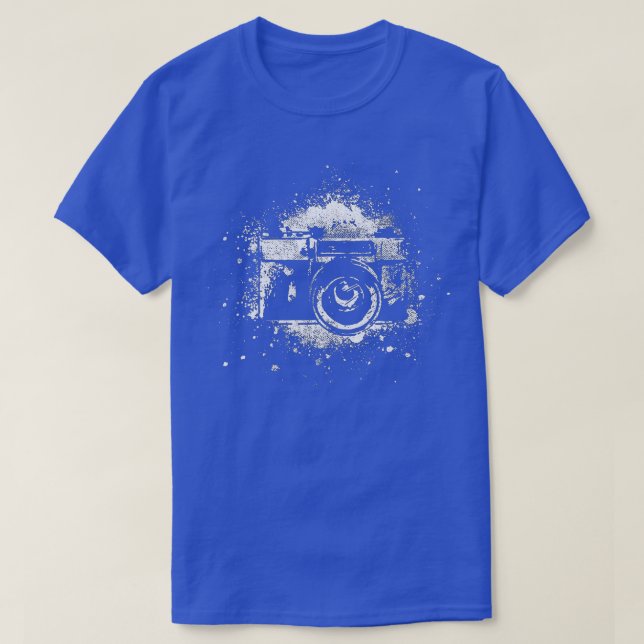 Fotografera kameramaterial Retro Journalist T Shirt (Design framsida)