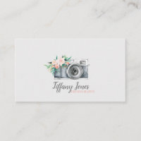 Fotografera kamerans affärskort blommigt