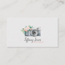 Fotografera kamerans affärskort blommigt