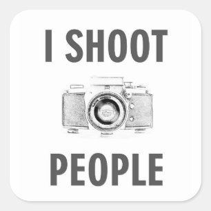 fotografera lustiga textfotografier fyrkantigt klistermärke