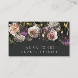 Fotograferad Blommigt Hair Flower Florist Stylist Tidsbeställning Kort