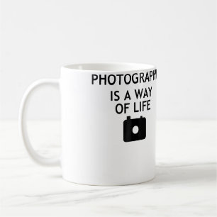 Fotografering Är En Livsstil Kaffemugg