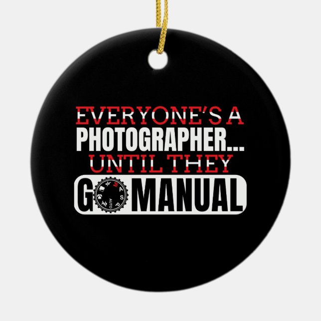 Fotografering - Gå till manuell kamerainställning  Julgransprydnad Keramik (Framsidan)