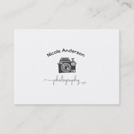 Fotografering Kamera Modern Minimal Logotyp Visitkort