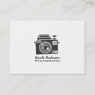 Fotografering Kamera Modern Minimal Logotyp Visitkort