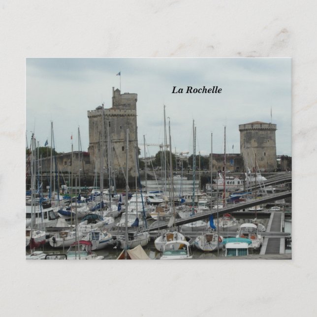Fotografering La Rochelle, Frankrike - Vykort (Framsida)