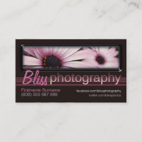 Fotografering med fotomall Namnkort